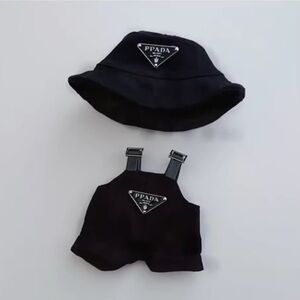 Labubu Hat and Overalls Set